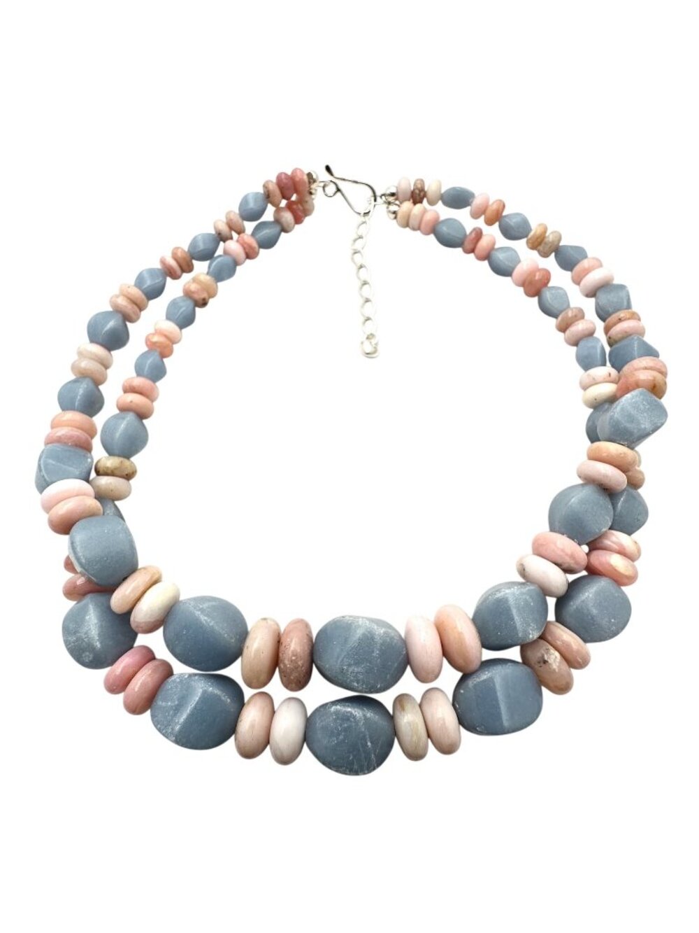 Jay King Mine Finds Necklace Multi-Gemstone Sterling Silver Adjustable